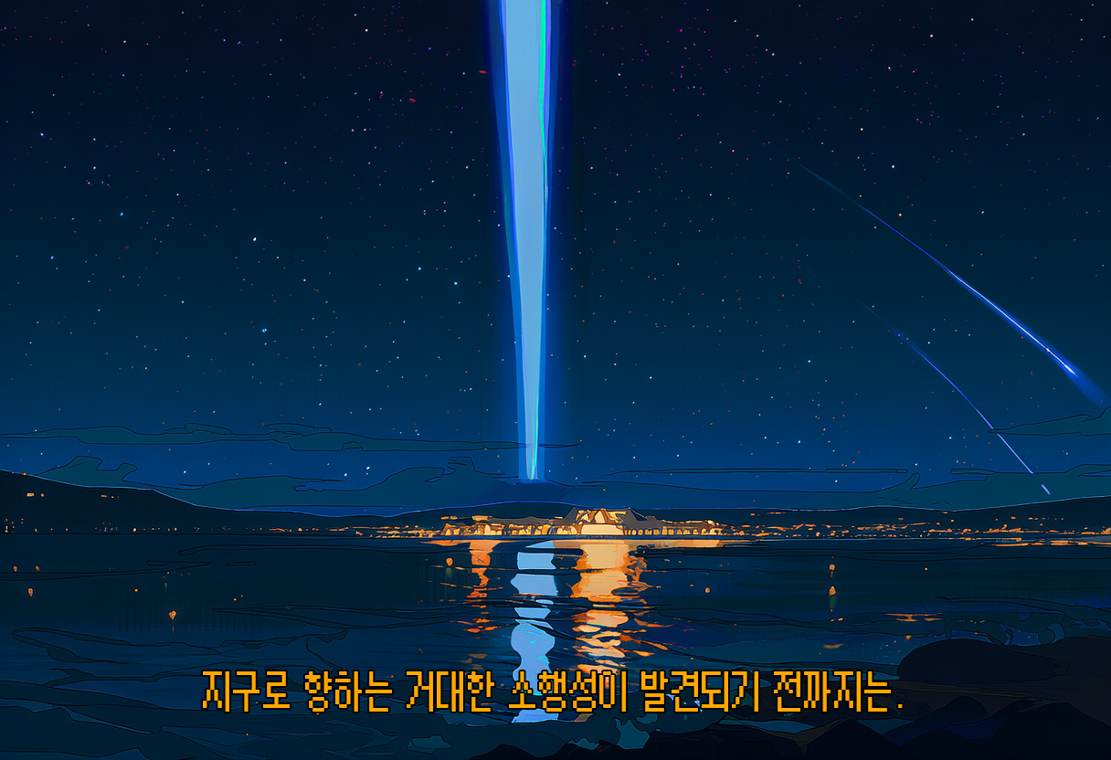 지구로 향하는 거대한 소행성이 발견되기 전까지는