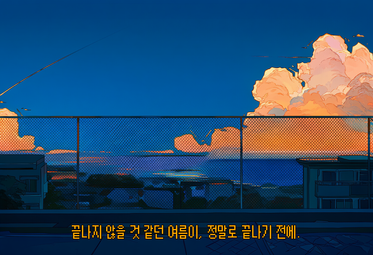 끝나지 않을 것 같던 여름이, 정말로 끝나기 전에
